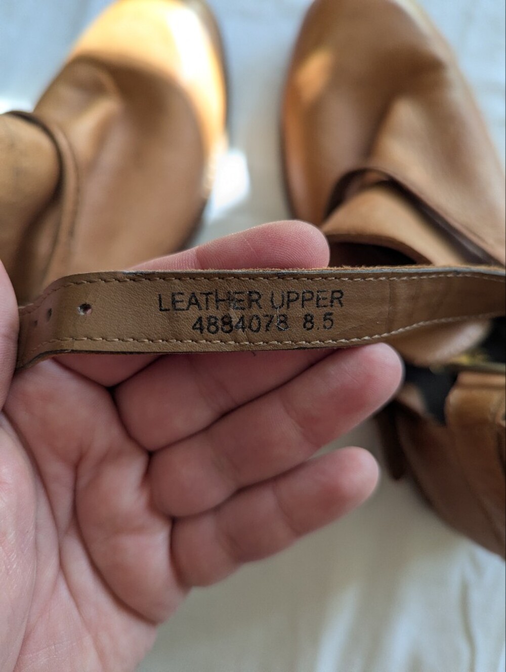 Diba Tan Leather Strap Ankle Boots, 8 - Picture 6 of 10